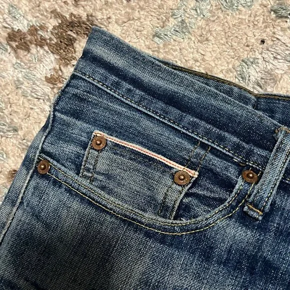 Levis Vintage Clothing 501XX Redline Selvedge Jeans Big E 32x28 Distressed 1993